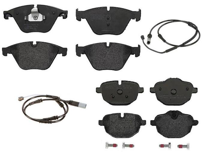 Brembo BMW Brakes Kit - Pads Front and Rear (Low-Met) 34356791962 - Brembo 1558887KIT